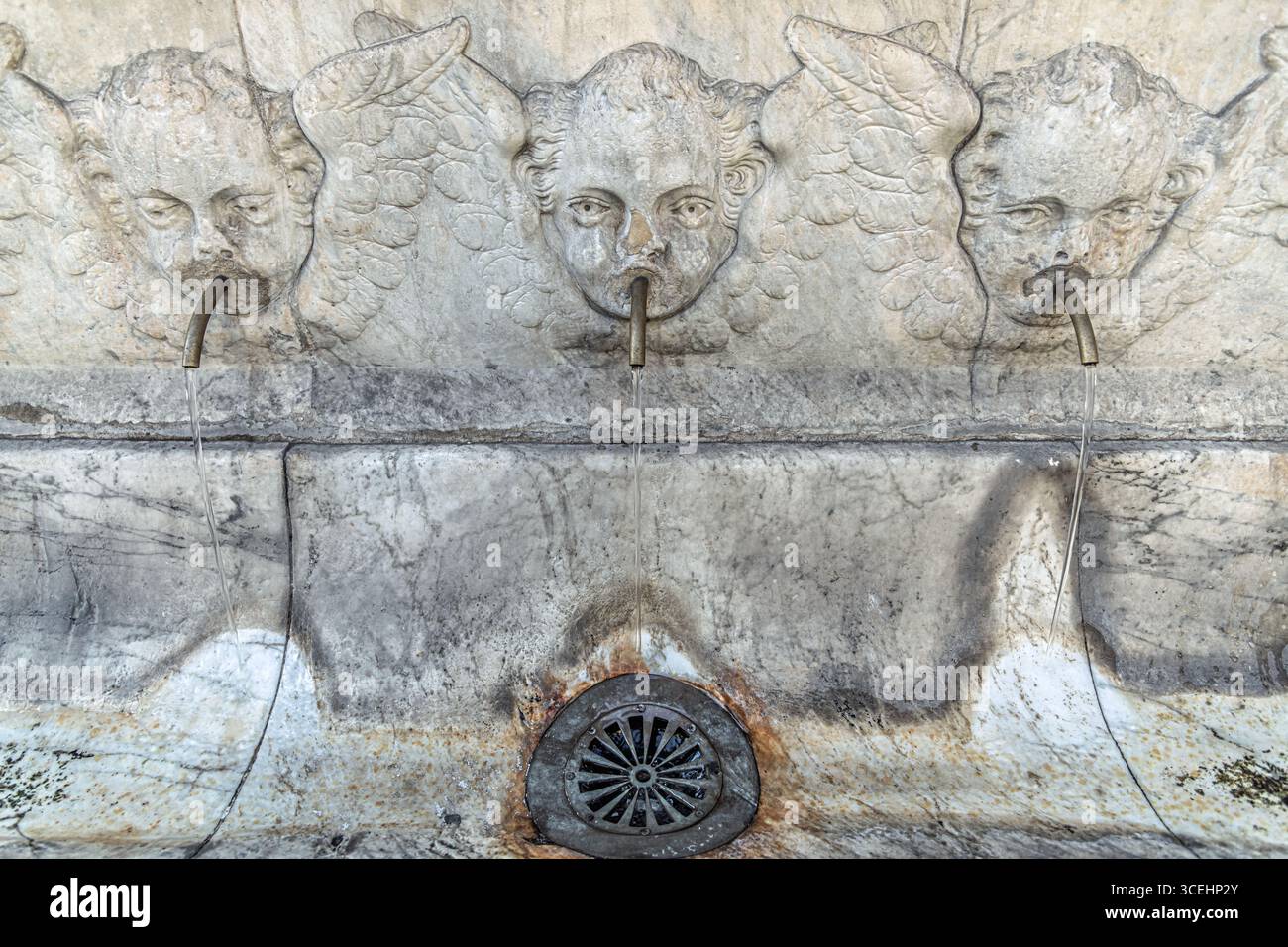 Fontana, Firenze Foto Stock
