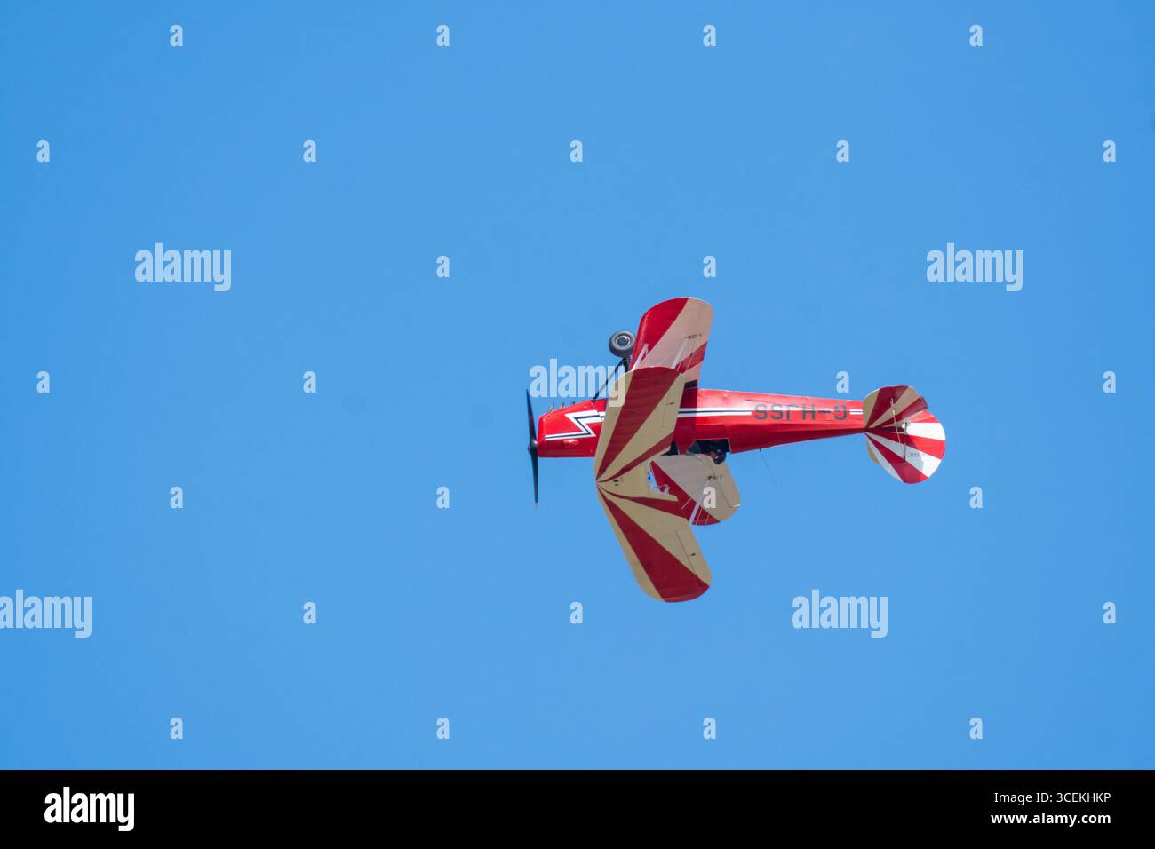 Headcorn Battle of Britain Airshow Stampe Formation Team Foto Stock