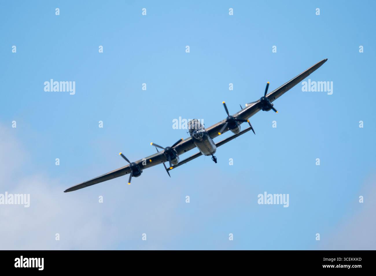 Headcorn Battle of Britain Airshow Lancaster Foto Stock