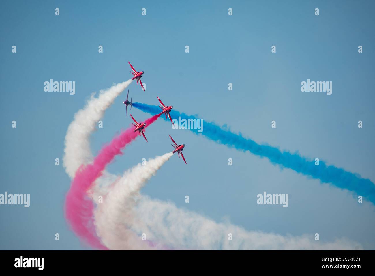 Headcorn Battle of Britain Airshow Red Arrows Foto Stock