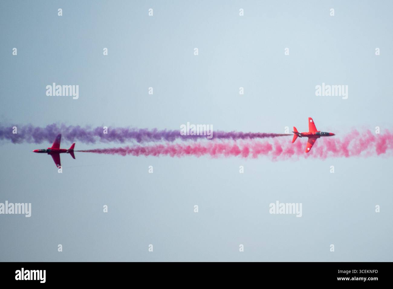 Headcorn Battle of Britain Airshow Red Arrows Foto Stock