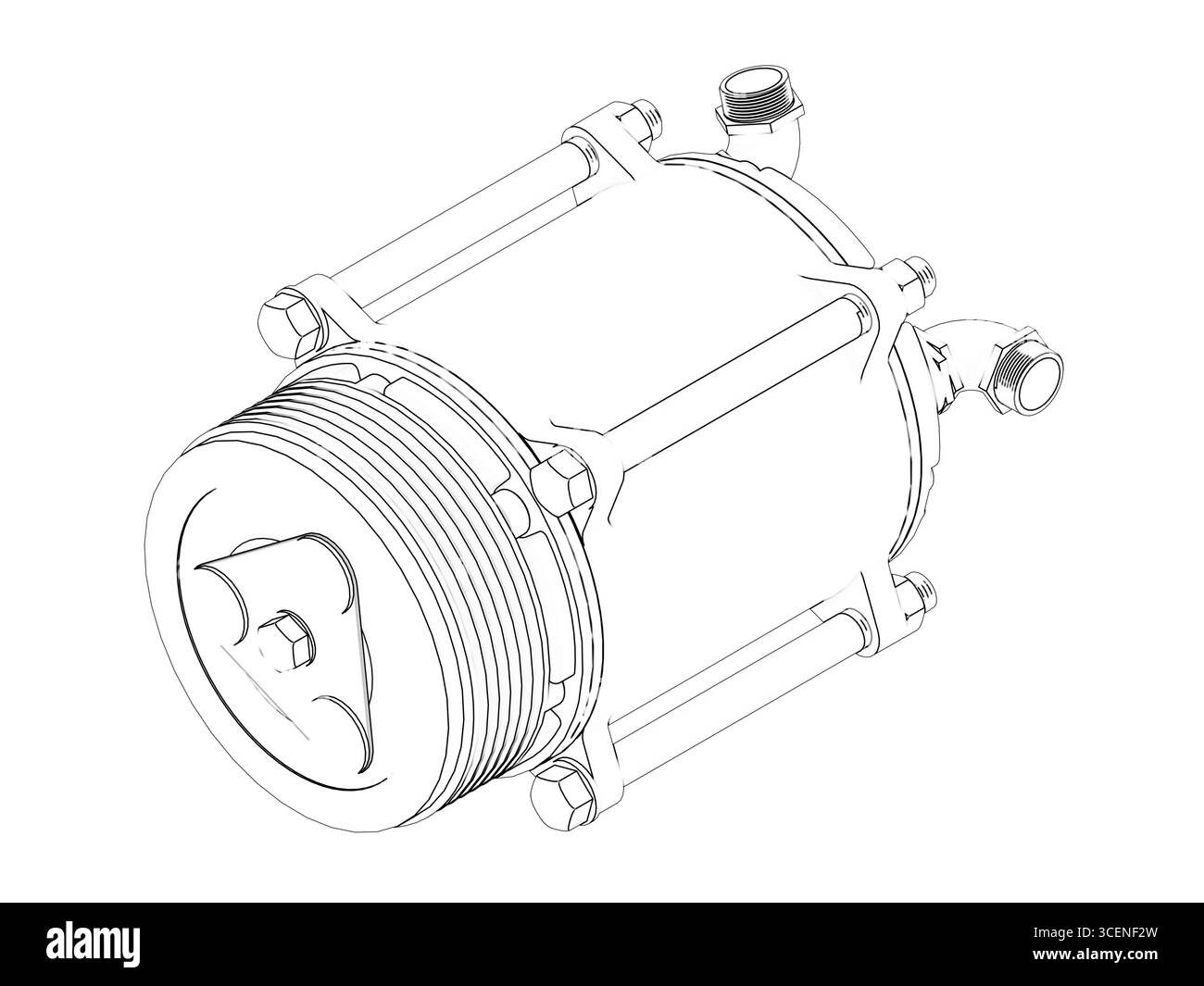 Compressore AC per l'industria automobilistica Foto Stock