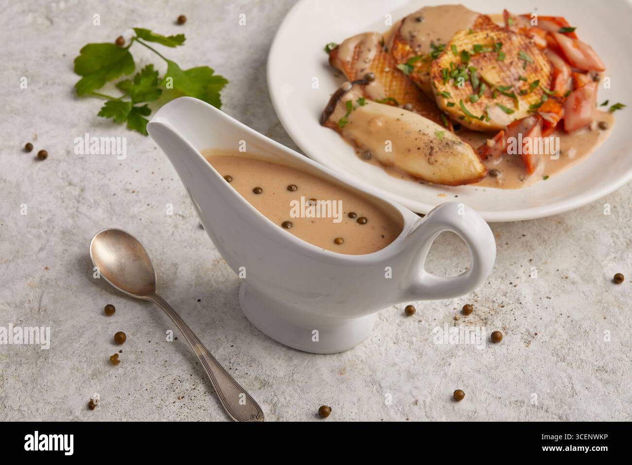 Salsa di pepe Foto Stock