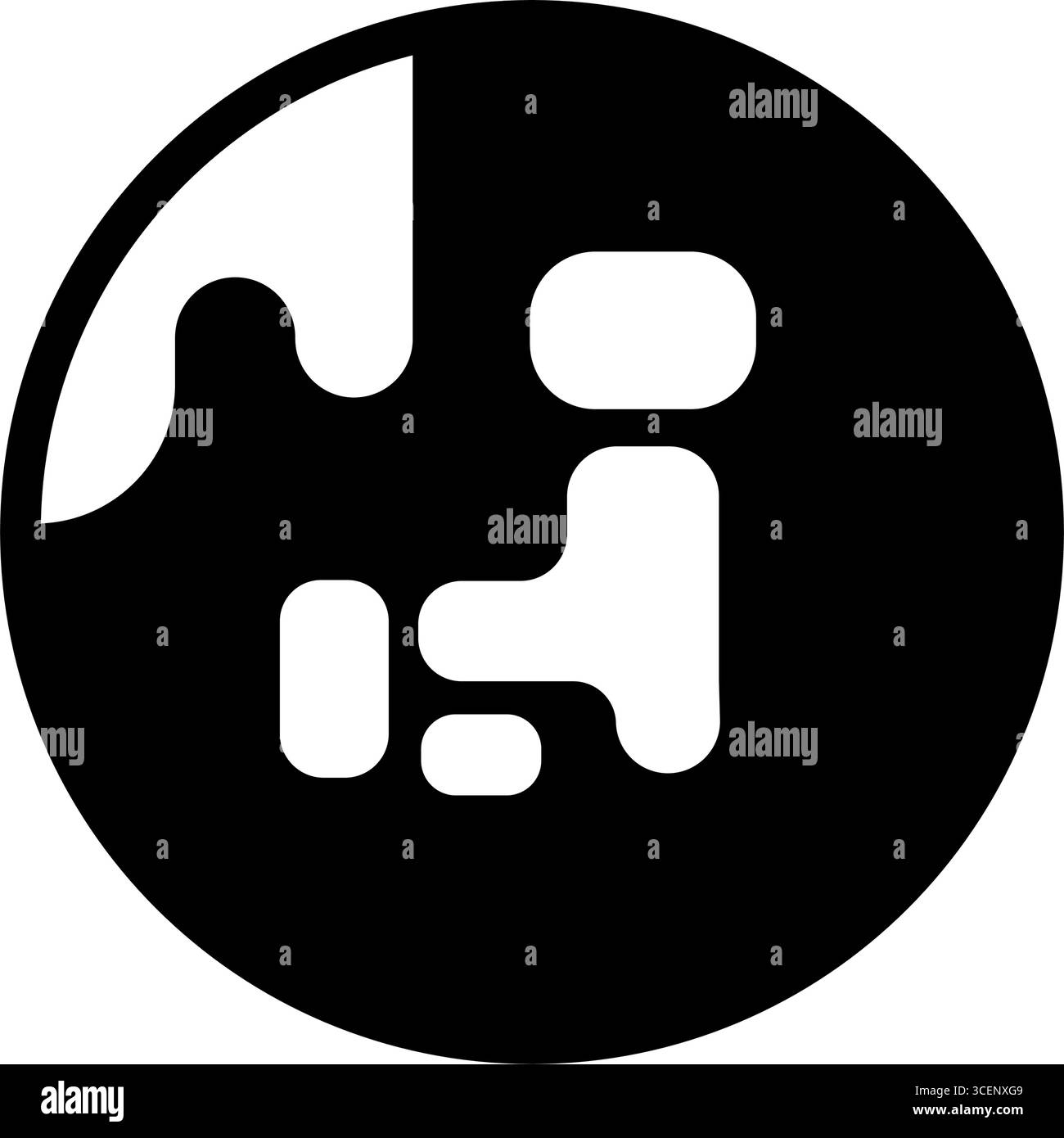 Illustrazione dell'icona vettoriale mondiale (centrata sul Giappone) Illustrazione Vettoriale