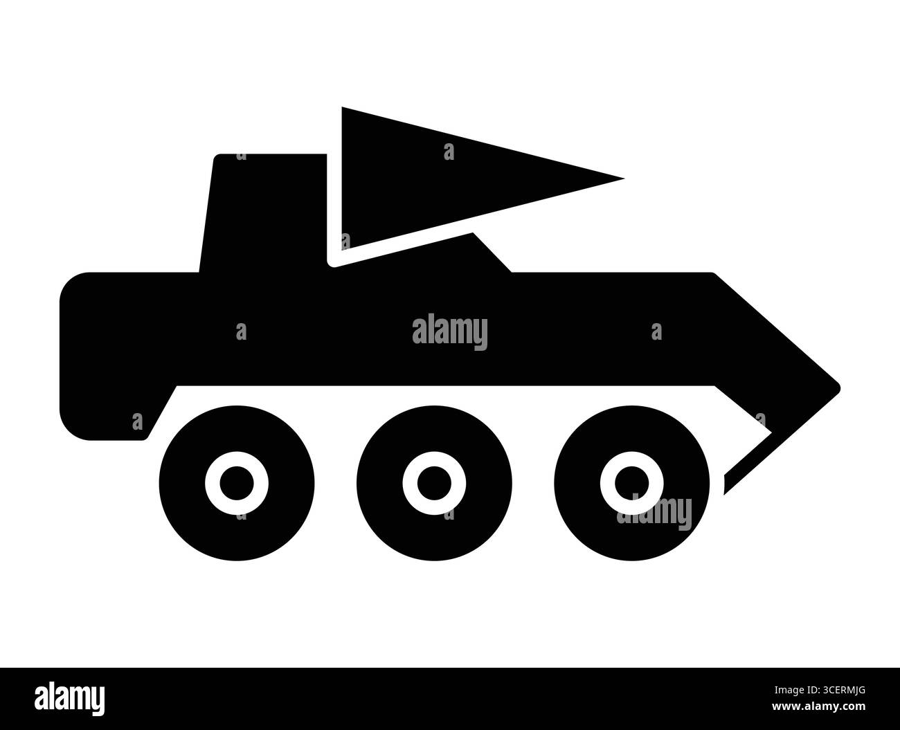 La silhouette nera stilizzata di una canotta con una bandiera sulla parte superiore, ideale per disegni e grafica a tema militare. Perfetto per applicazioni didattiche, illustrative, Illustrazione Vettoriale