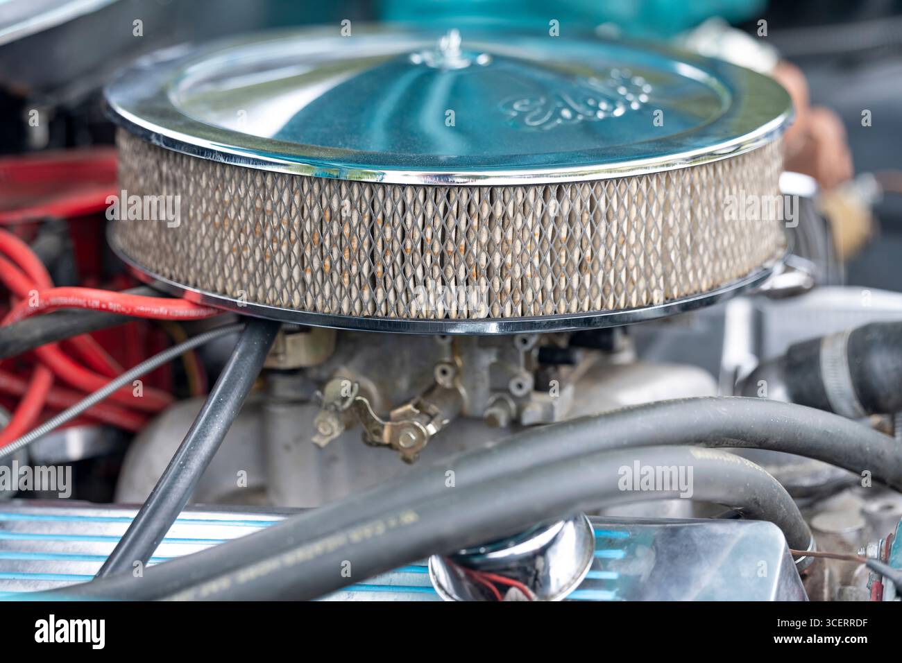 Dettagli motore V8 Foto Stock
