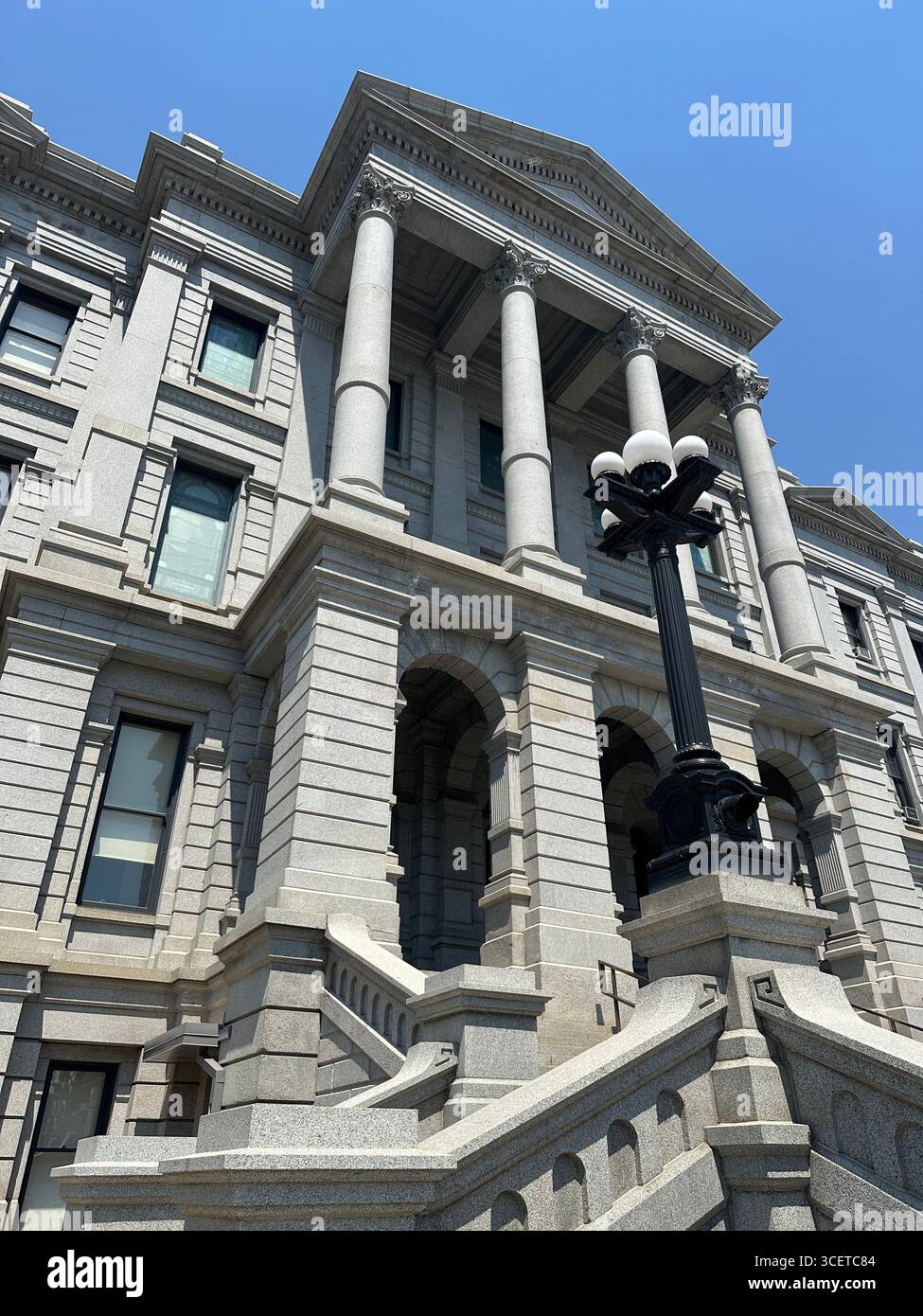 Esterno del Campidoglio dello stato del Colorado a Denver. Foto Stock