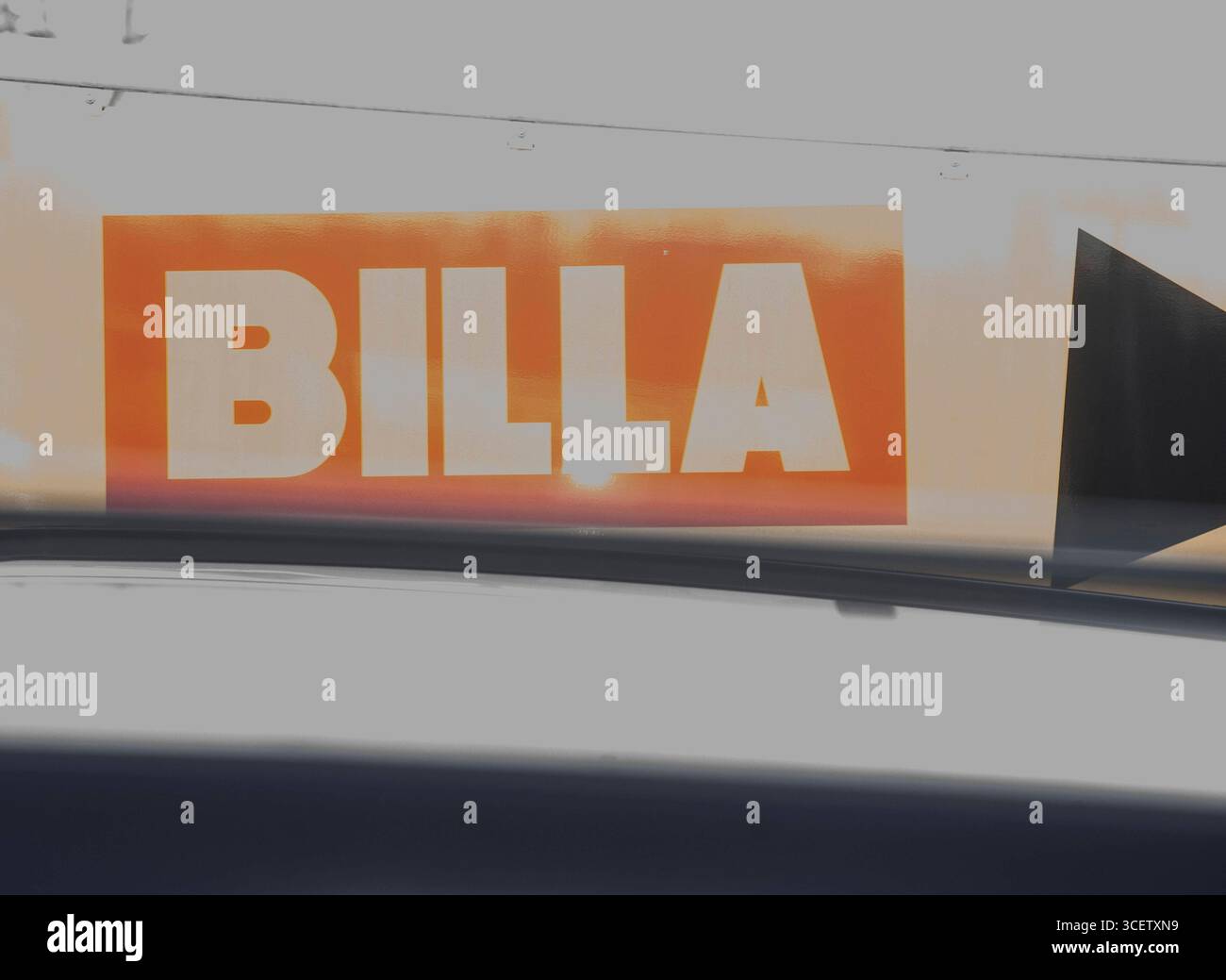 billa è un commerciante di generi alimentari in economia con scambi di beni billa è un commerciante di generi alimentari in economia Foto Stock