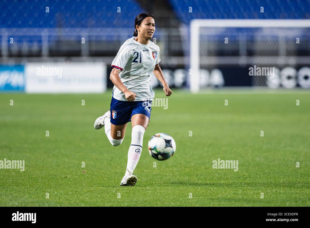 SUWON, Corea del Sud - 16 LUGLIO: Durante l'EAFF e-1 Football Championship - Corea del Sud vs Taipei cinese al Suwon World Cup Stadium il 16 luglio 2025 Foto Stock