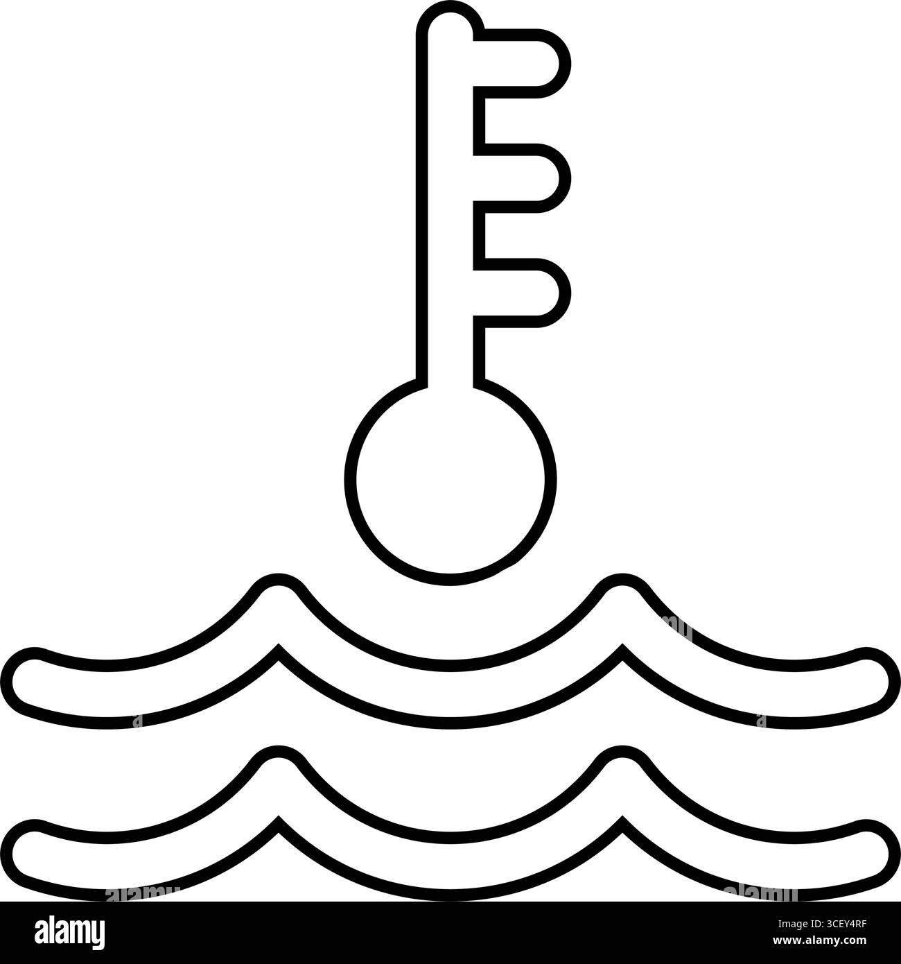 illustrazione vettoriale dell'icona della linea degli ostacoli di guida del motore Illustrazione Vettoriale