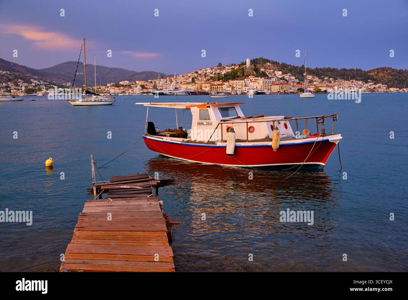 Grecia, regione del Peloponneso, isole Saroniche, isola di Poros Foto Stock