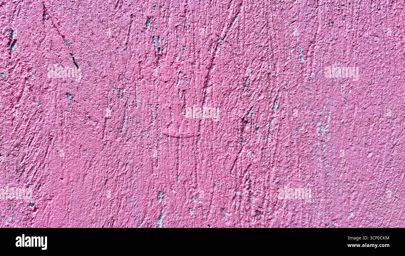 primo piano della struttura della parete in cemento rosa - Immagine stock catturata con smartphone