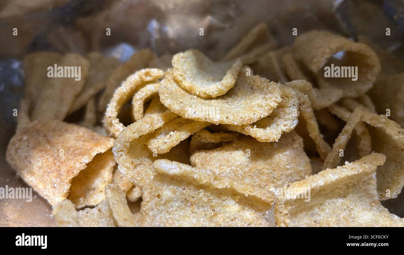 primo piano di cracker vegetali Foto Stock