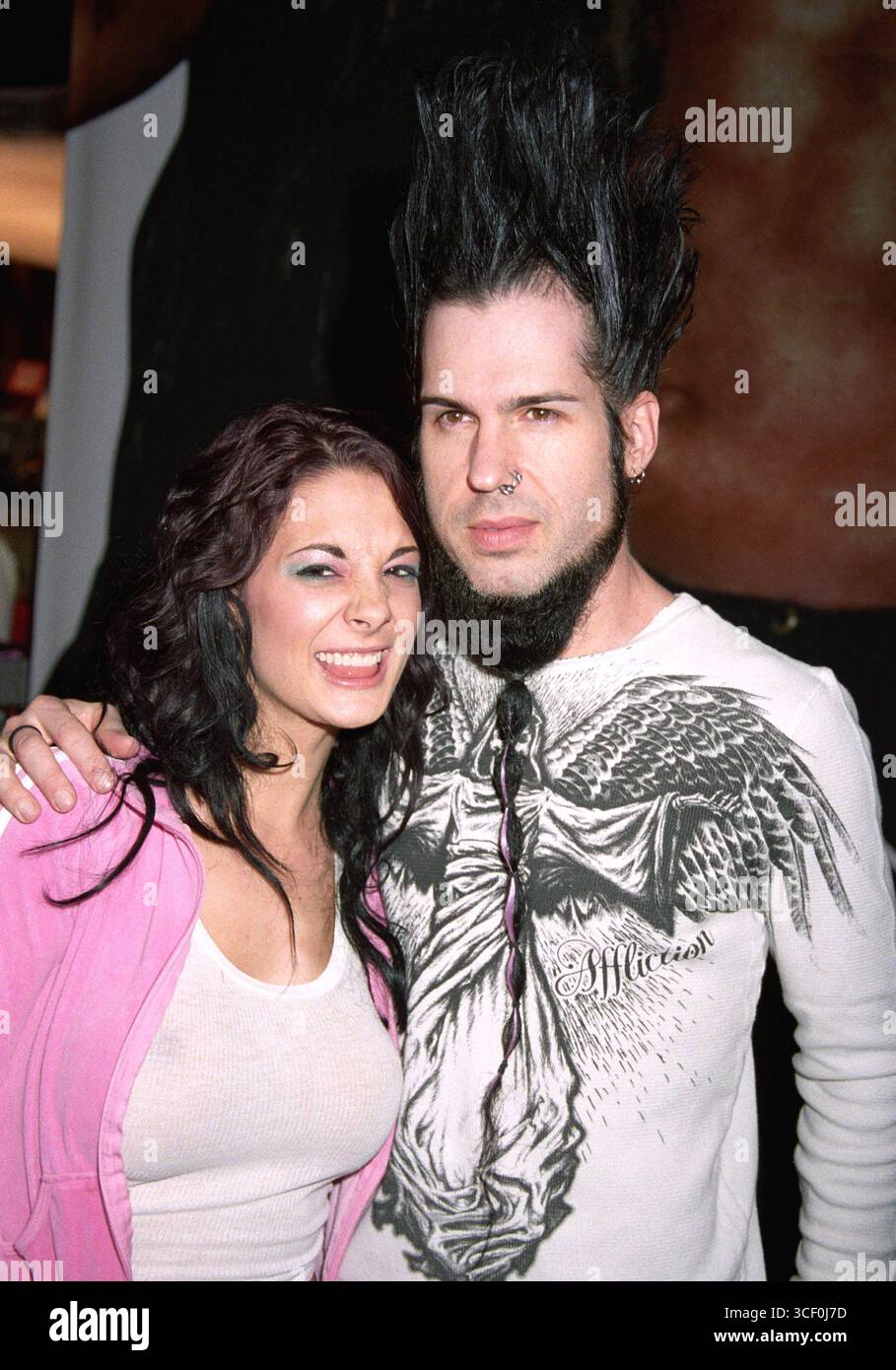 Tera Wray e Wayne Static di Static X all'Adult Entertainment Expo e AVN Awards tenutosi al Sands Expo & Convention Center e al Mandelay Events Center di Las Vegas - 9-12 gennaio 2008 Foto Stock