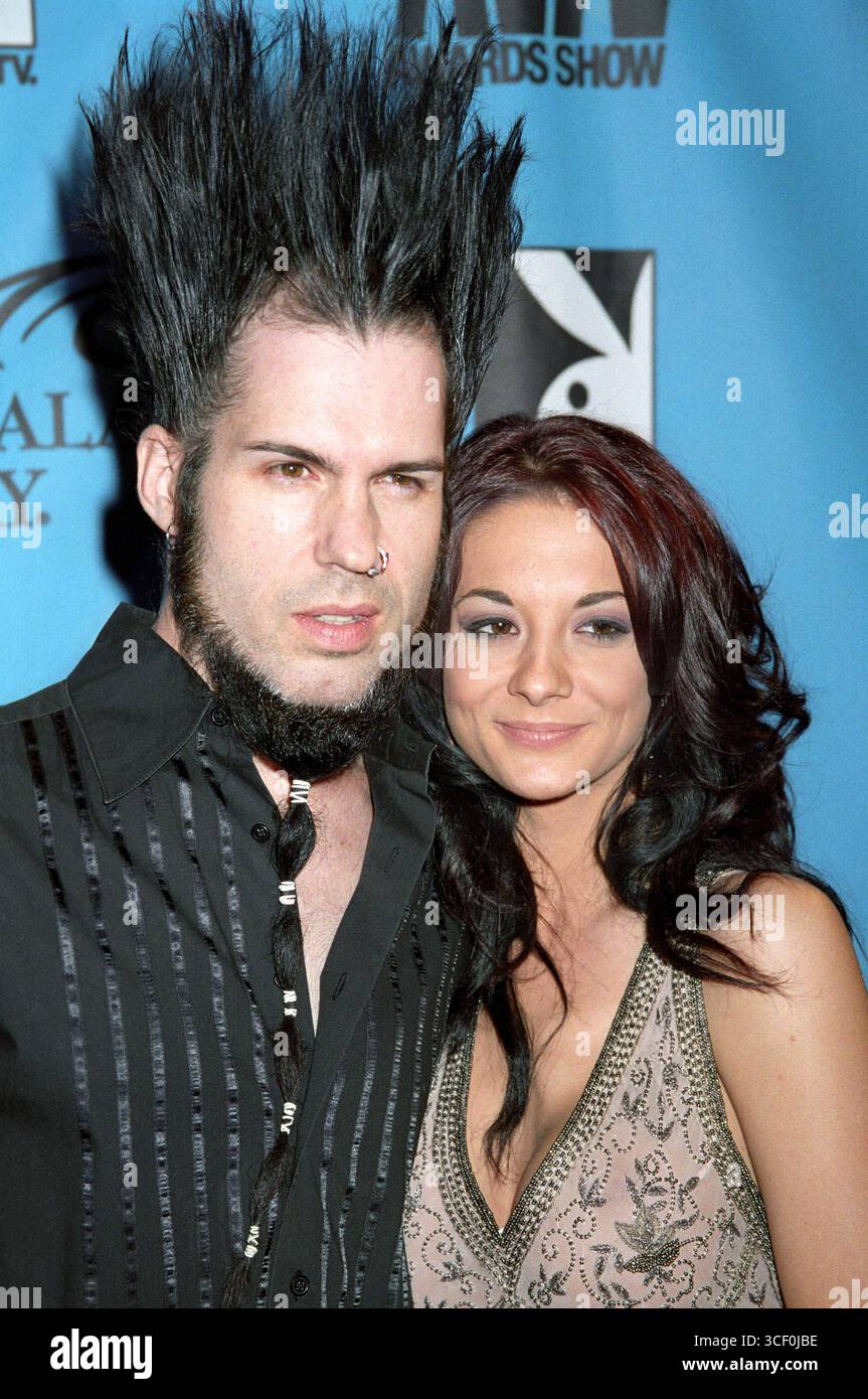 Tera Wray e Wayne Static di Static X all'Adult Entertainment Expo e AVN Awards tenutosi al Sands Expo & Convention Center e al Mandelay Events Center di Las Vegas - 9-12 gennaio 2008 Foto Stock