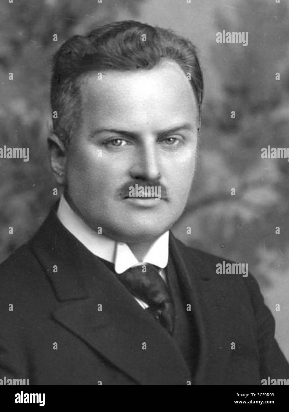 Un ritratto ritagliato di Antoni Ponikowski, primo ministro della seconda Repubblica polacca. La fotografia è stata scattata prima del 1939. Foto Stock