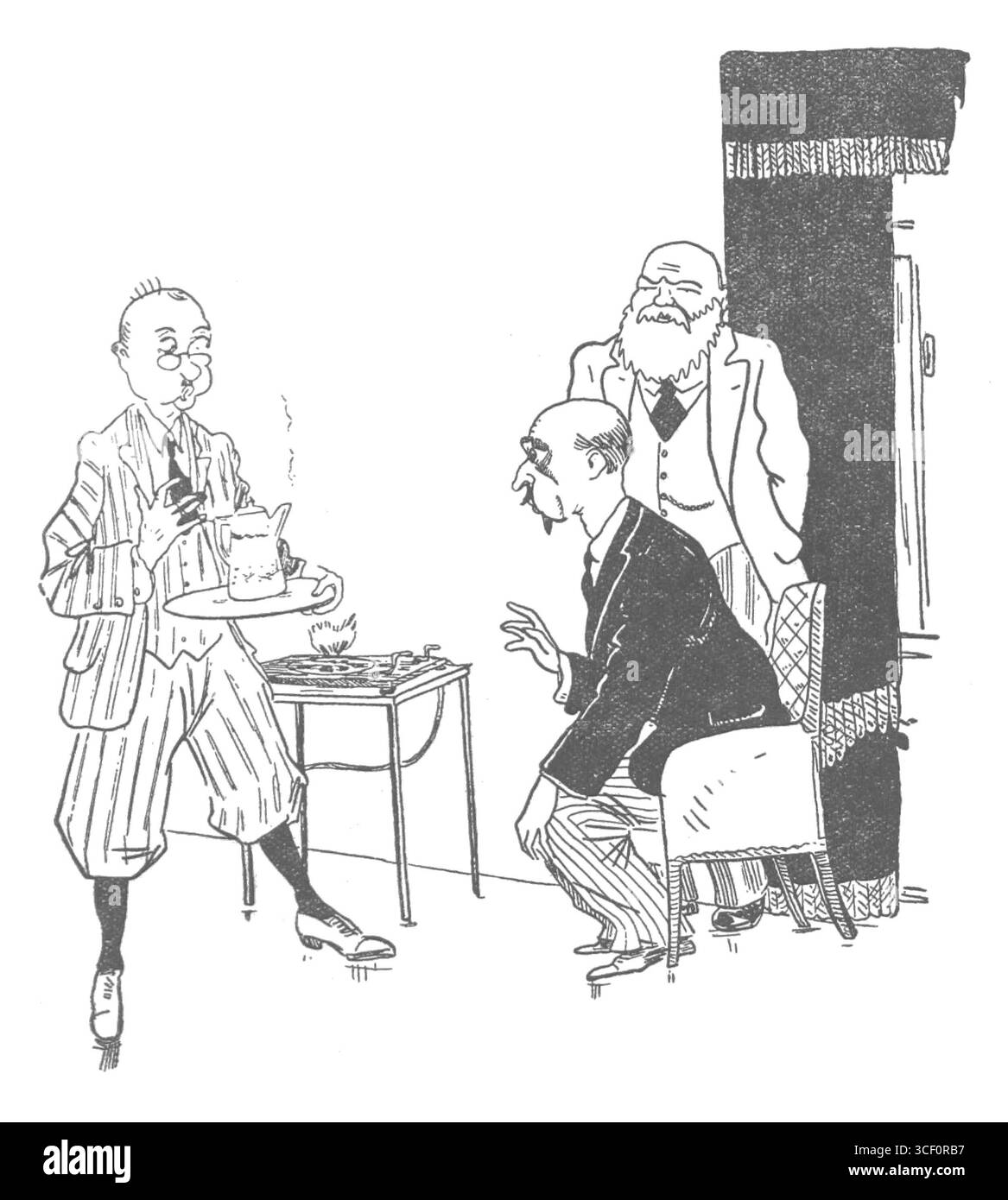 Questa illustrazione grafica da 'Gaz to skarb', pagina 28, è stata creata da un artista anonimo nel 1931. È un pezzo storico di questa pubblicazione polacca. Foto Stock