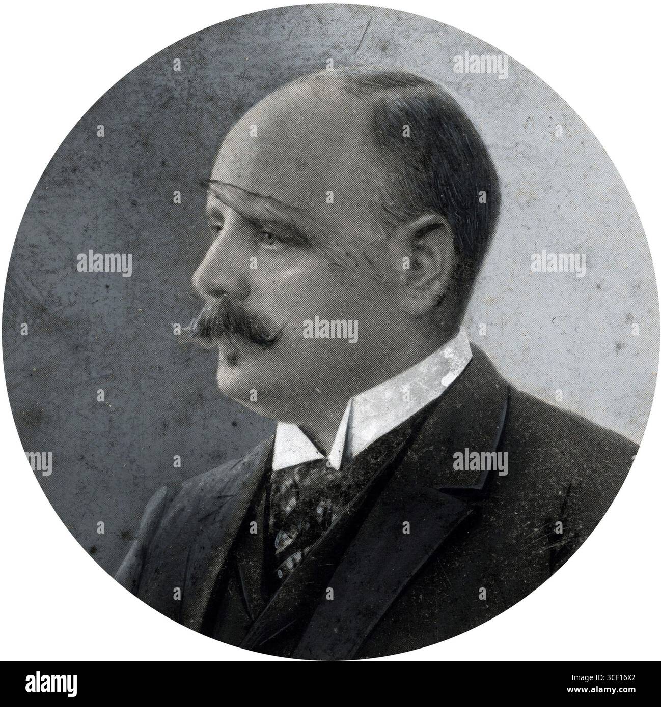 Un ritratto del signor Verwey, responsabile della creazione di due aeroporti a Ede e Soesterberg, Paesi Bassi, nel 1910. Lui e Lugard, due concessionari di automobili, fondarono la Dutch Aviation Company nello stesso anno. Foto Stock