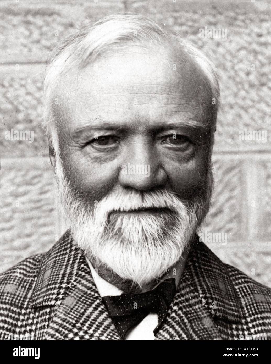 Andrew Carnegie (1835-1919), magnate dell'acciaio e filantropo americano, noto per aver fondato la Carnegie Hall a New York e per aver finanziato il Palazzo della Pace a l'Aia, prima del 1919. Foto Stock