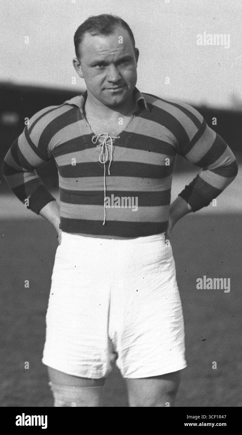 Henryk Martyna (1907-1984), calciatore polacco, fotografato durante un campo di allenamento a Kraków nel 1934 prima di una partita contro la Cecoslovacchia. Foto Stock