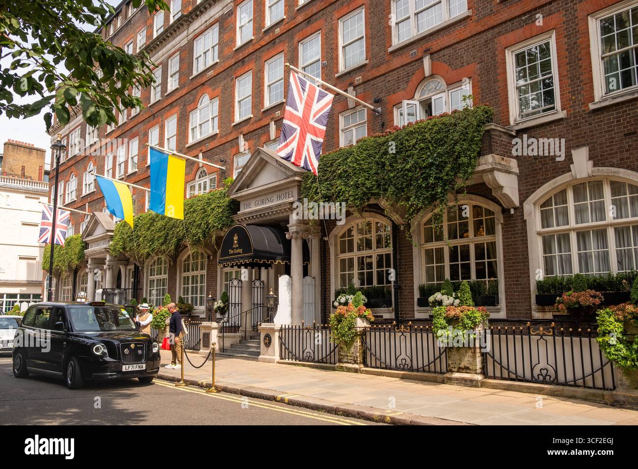 LONDRA - 6 AGOSTO 2025: The Goring Hotel. Hotel di lusso in Beeston Place vicino a Buckingham Palace a Belgravia / Victoria SW1 Foto Stock