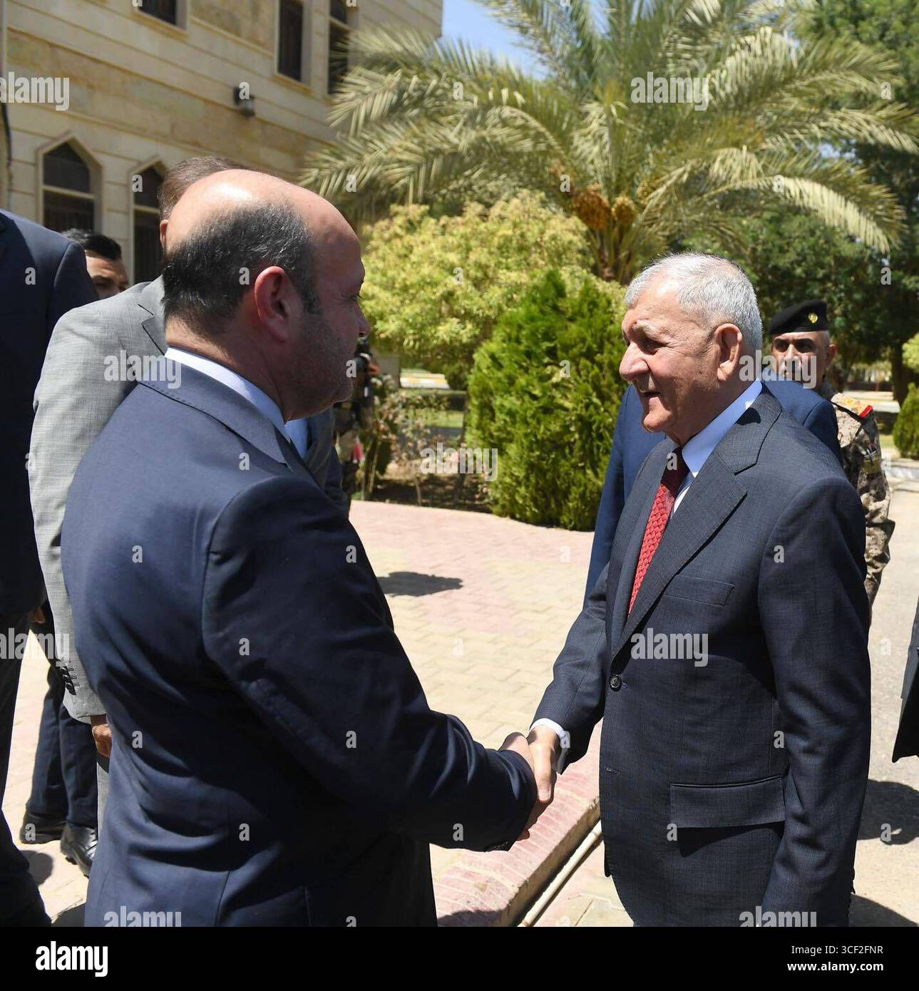 Il presidente iracheno, Abdul Latif Rashid, visita il Governatorato di Salah al-DIN, il presidente iracheno, Abdul Latif Rashid, visita il Governatorato di Salah al-DIN, Iraq, il 20 agosto 2025. Foto dell'Ufficio della Presidenza irachena Apaimages Iraq Iraq Iraq Iraq 200825 Iraq IPO 0027 Copyright: XapaimagesxIraqixPresidencyxOfficexxapaimagesx Foto Stock