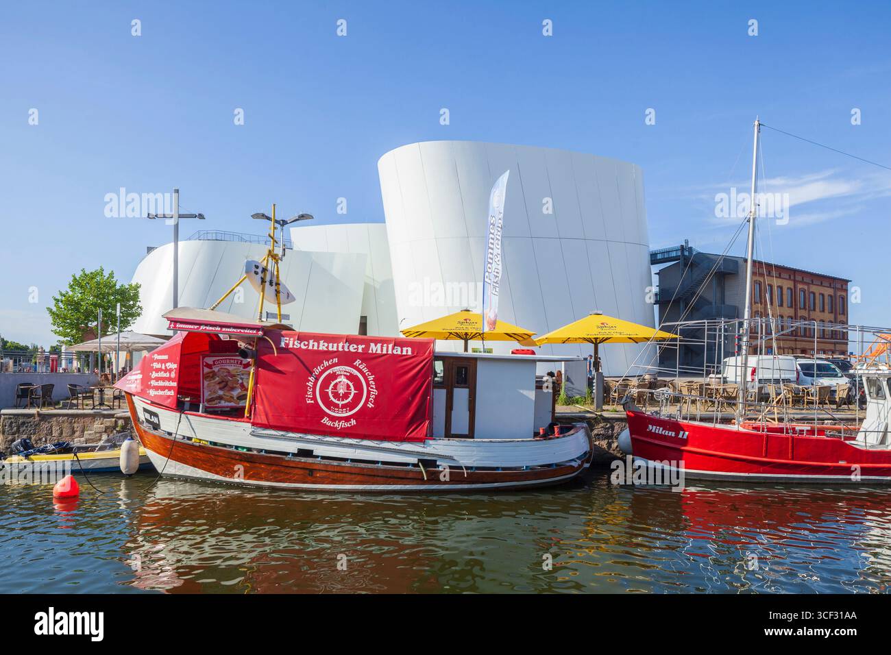 Museo Ozeaneum, Stralsund, Meclemburgo-Pomerania Occidentale, Germania, Europa Foto Stock