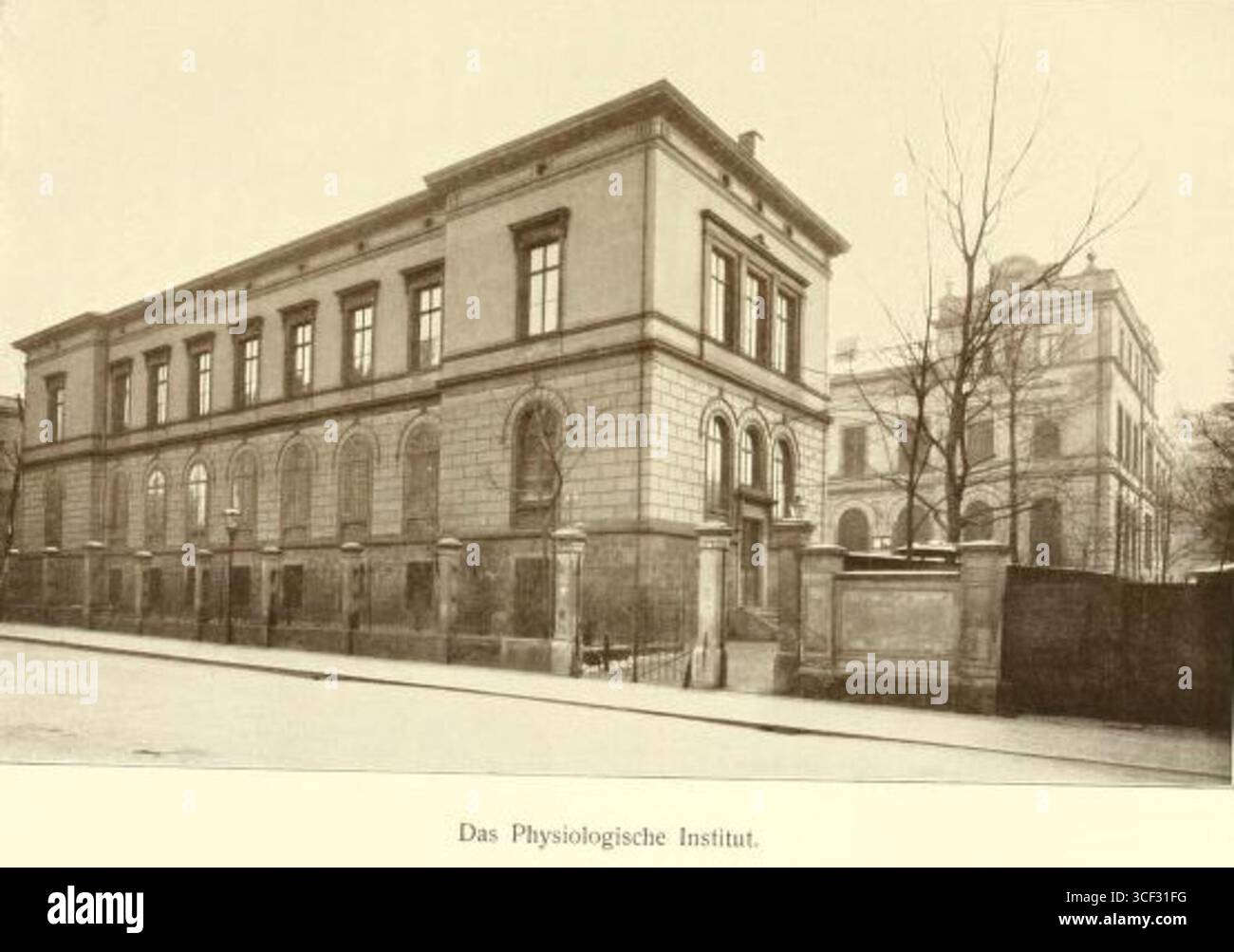 L'Istituto fisiologico di Lipsia, fondato nel 1869 da Carl Ludwig, fotografato nel 1909 prima della sua distruzione durante la seconda guerra mondiale Foto Stock