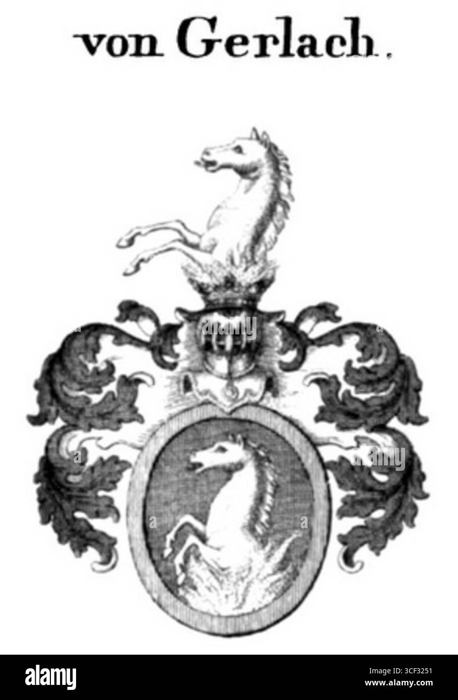 Un ritratto di Herb von Gerlach, una figura associata alla Polonia prima del 1939. Questa immagine offre uno sguardo sull'era pre-seconda guerra mondiale e sulle personalità del tempo. Foto Stock