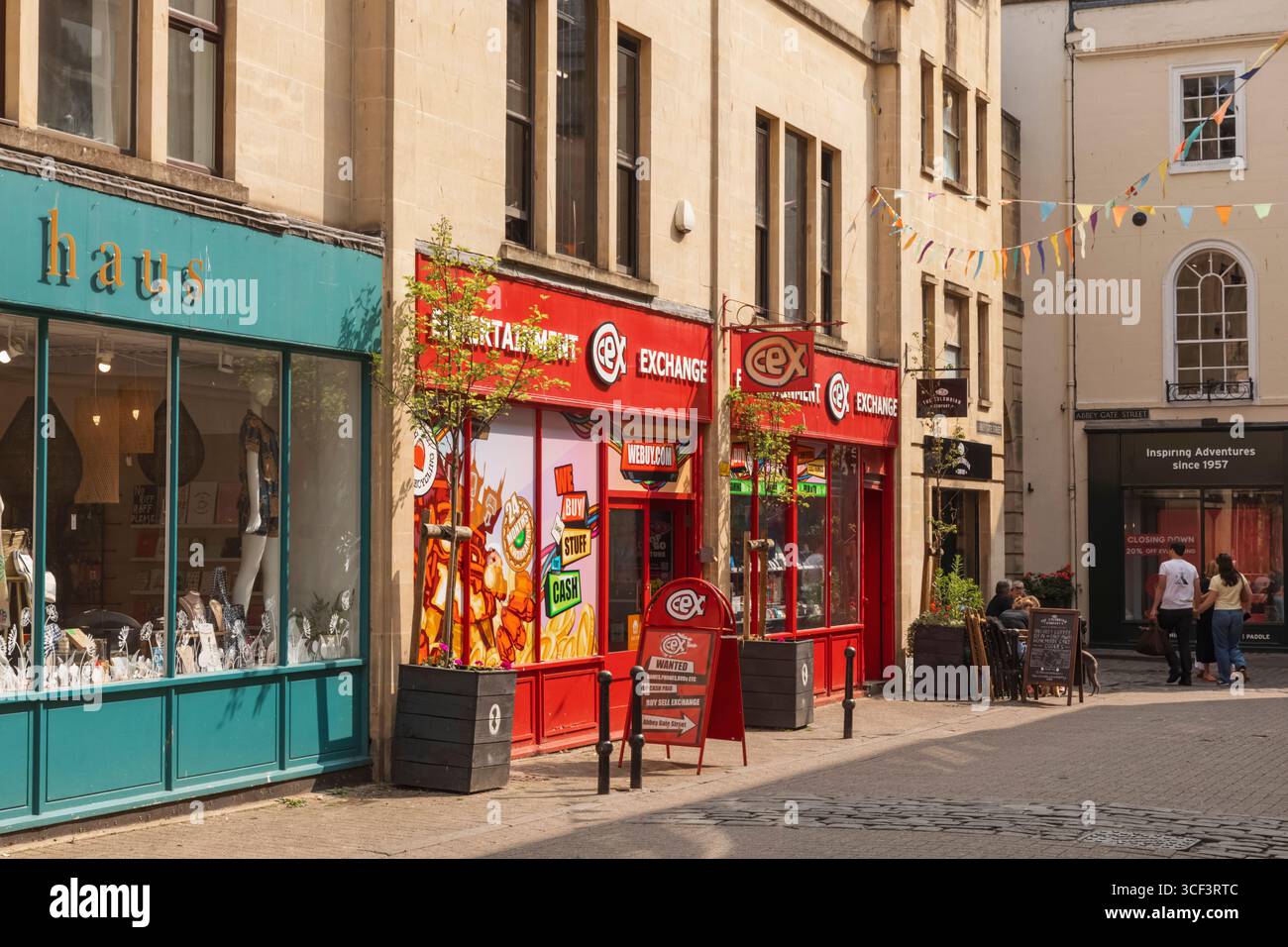 Inghilterra, Somerset, Bath, Abbey Gate Street Foto Stock