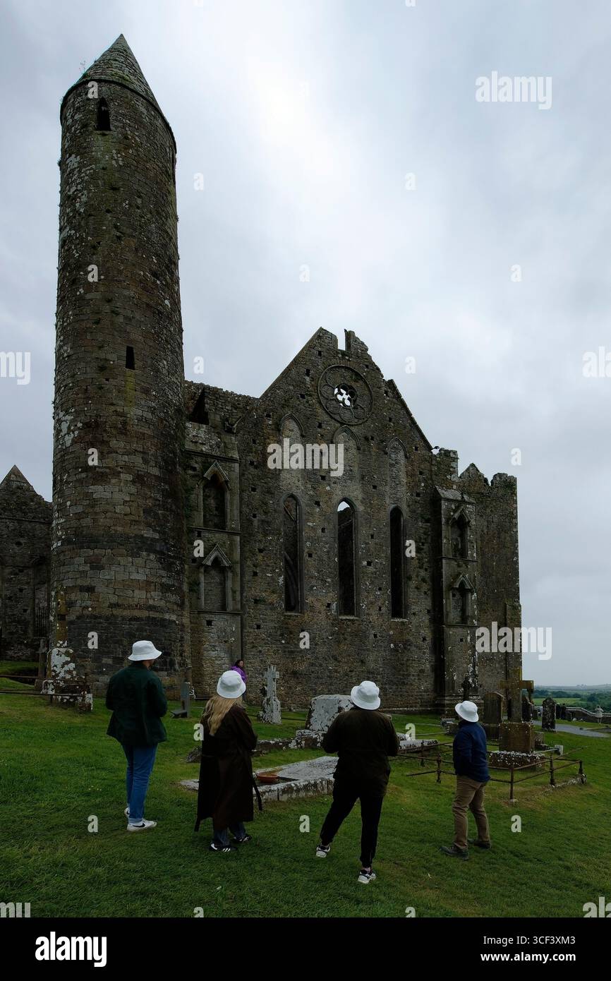 Rocca di Cashel, Castello di Cashel, Cashel, Provincia di Leinster, Contea di Tipperary, Irlanda Foto Stock
