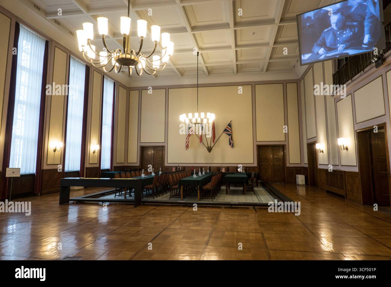 Museo Karlshorst - sito della capitolazione maggio 1945, mostra sulla guerra tedesco-sovietica Germania, Berlino Foto Stock