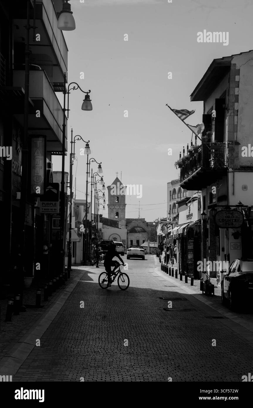 Il ciclista Foto Stock