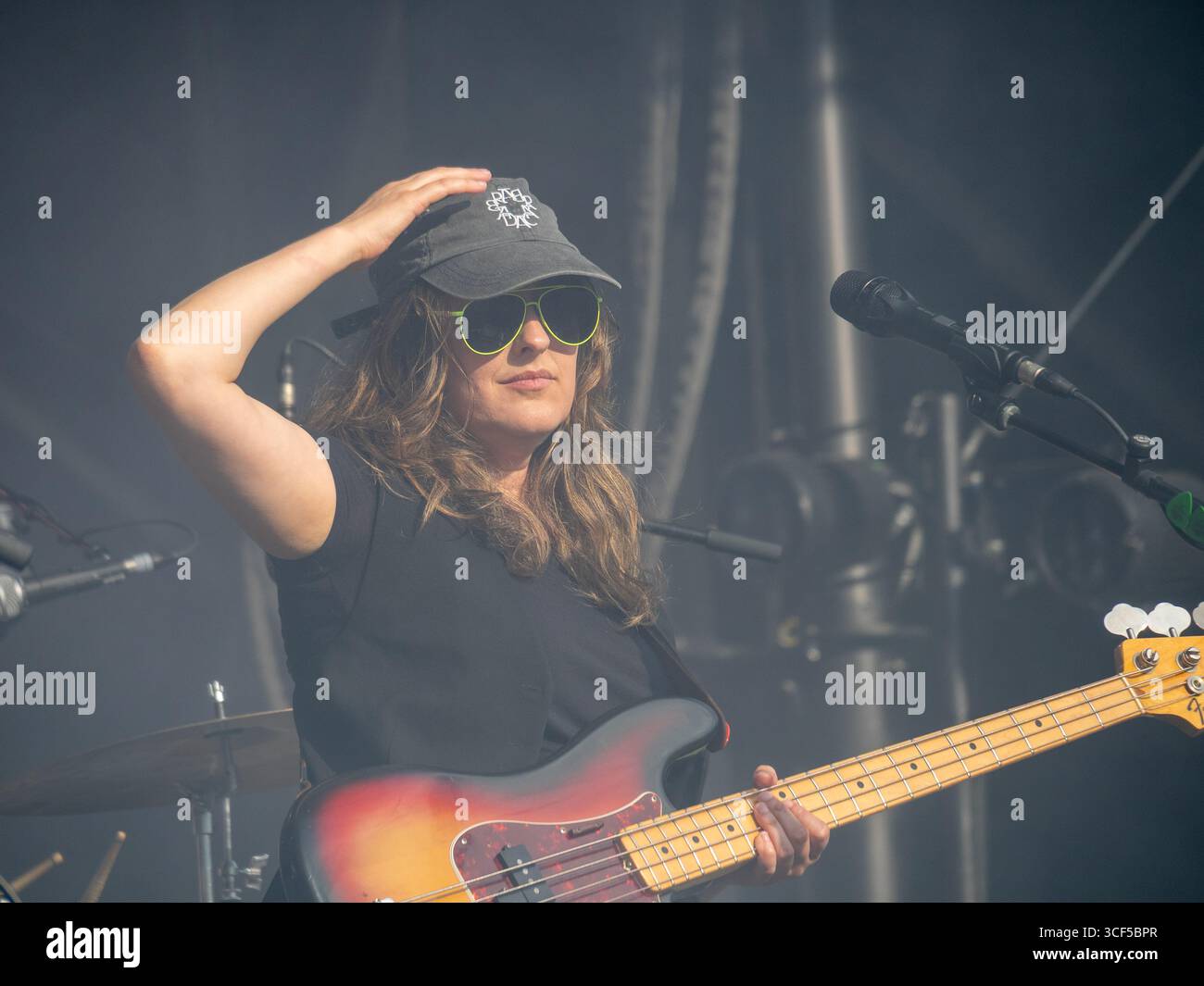Marie-Pierre Arthur si esibisce sul palco del festival musicale Francos a Montreal, Quebec, Canada Foto Stock