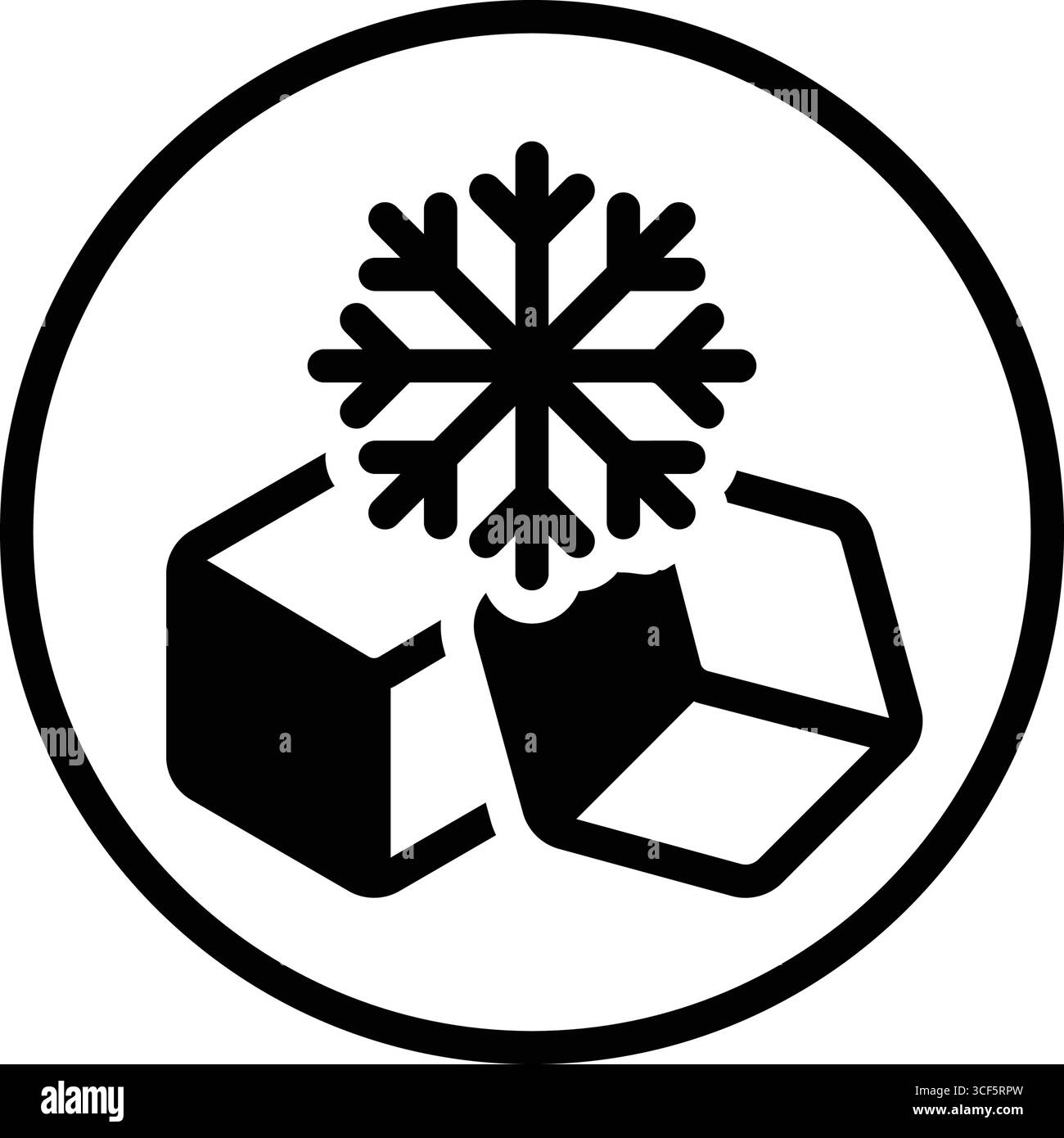 Icona per ghiaccio, bevi Illustrazione Vettoriale