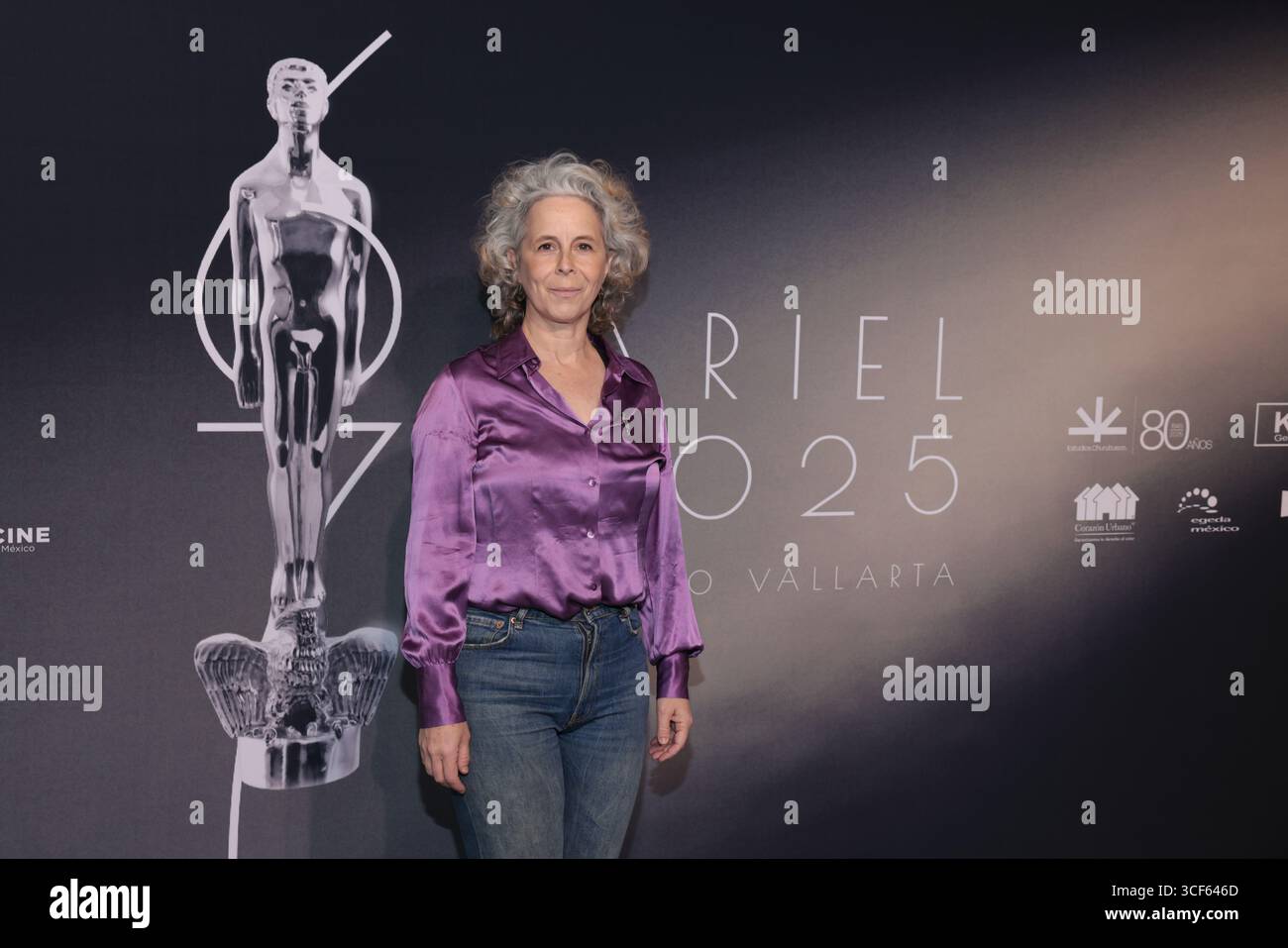 Città del Messico, Messico. 20 agosto 2025. Carolina Politi partecipa al Nominees Photocall per il 67° Ariel Awards della Mexican Academy of Cinematographic Arts and Sciences presso Estudios Churubusco a città del Messico, Messico, il 20 agosto 2025. (Foto di Yamak Perea/Eyepix Group/NurPhoto) credito: NurPhoto SRL/Alamy Live News Foto Stock