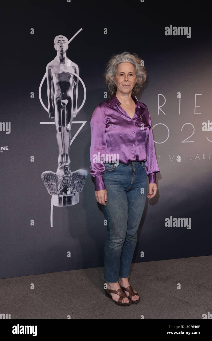 Città del Messico, Messico. 20 agosto 2025. Carolina Politi partecipa al Nominees Photocall per il 67° Ariel Awards della Mexican Academy of Cinematographic Arts and Sciences presso Estudios Churubusco a città del Messico, Messico, il 20 agosto 2025. (Foto di Yamak Perea/Eyepix Group/NurPhoto) credito: NurPhoto SRL/Alamy Live News Foto Stock