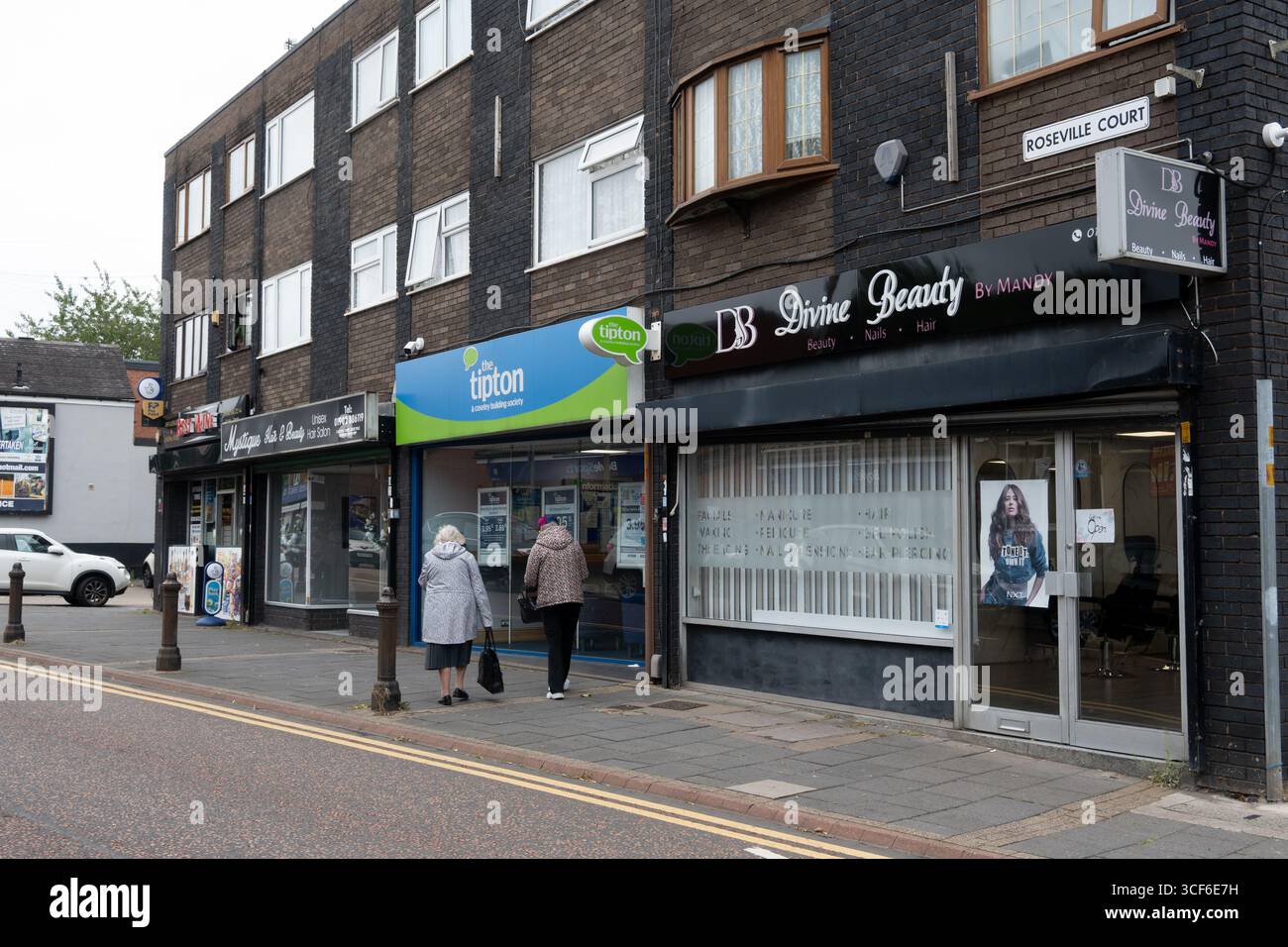 Castle Street, Coseley, West Midlands, Inghilterra, Regno Unito Foto Stock