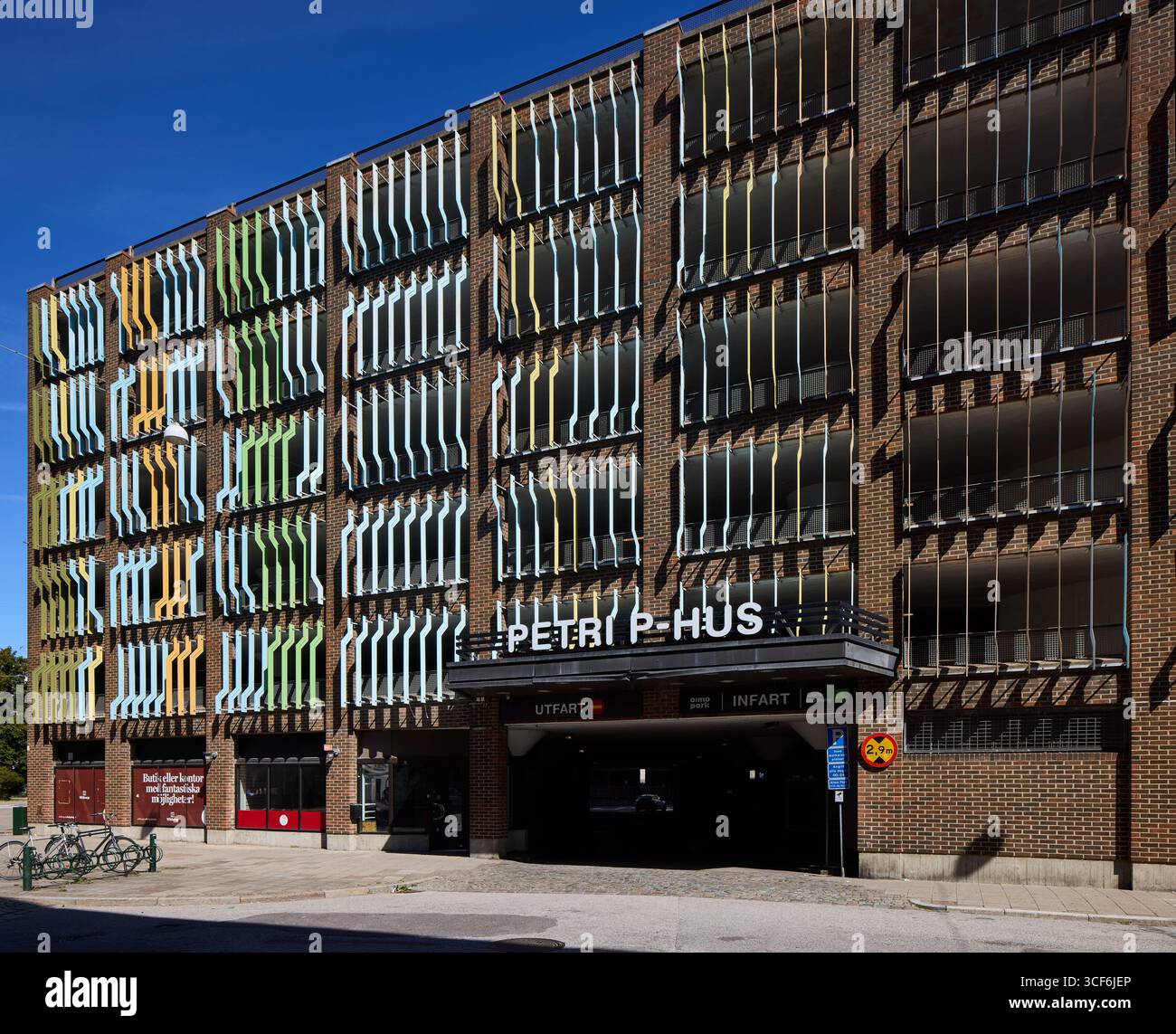 Petri P-Hus, parcheggio multipiano; Rundelsgatan, Malmö, Svezia Foto Stock