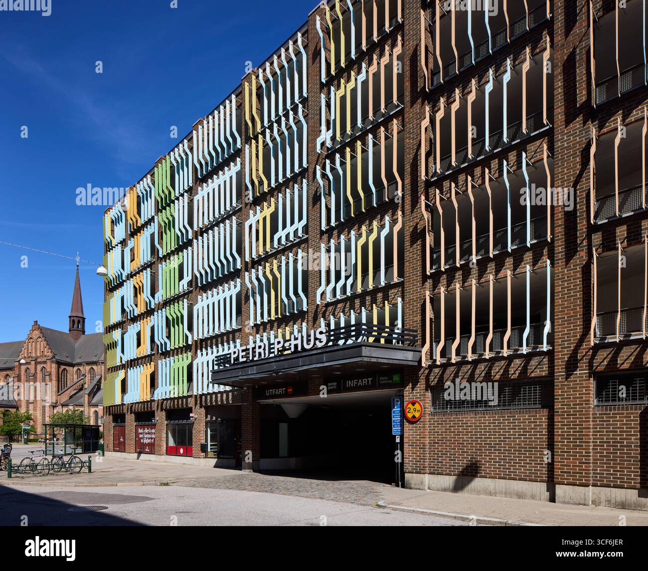 Petri P-Hus, parcheggio multipiano; Rundelsgatan, Malmö, Svezia Foto Stock
