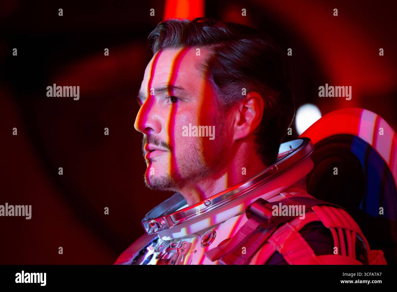 The Fantastic Four: First Steps (2025) The Fantastic Four (2025) Pedro Pascal nel ruolo di Reed Richards/Mister Fantastic *Filmstill - Editorial Use Only* Vedi S. Foto Stock