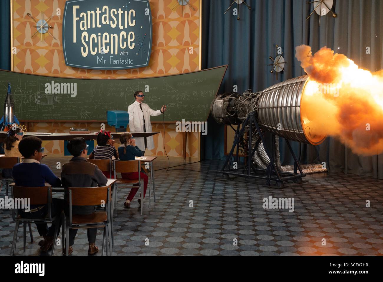 The Fantastic Four: First Steps (2025) The Fantastic Four (2025) Pedro Pascal nel ruolo di Reed Richards/Mister Fantastic *Filmstill - Editorial Use Only* Vedi Foto Stock