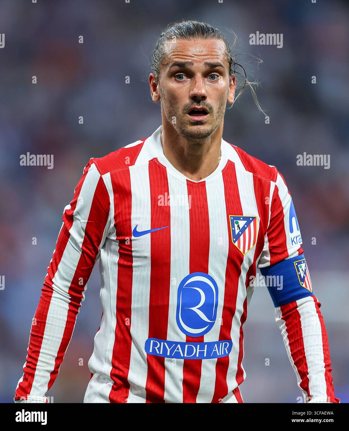 Dragon Stadium, Oporto, Portogallo. 3 agosto 2025. Nella foto da sinistra a destra, Antoine Griezmann al FC Porto vs Atlético de Madrid. Credito: Victor Sous Foto Stock