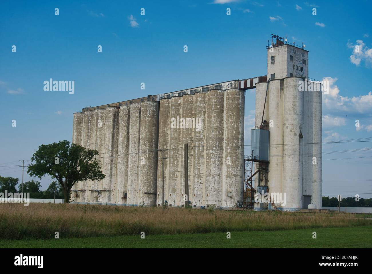 Elevatore del grano a Topeka, Kansas Foto Stock