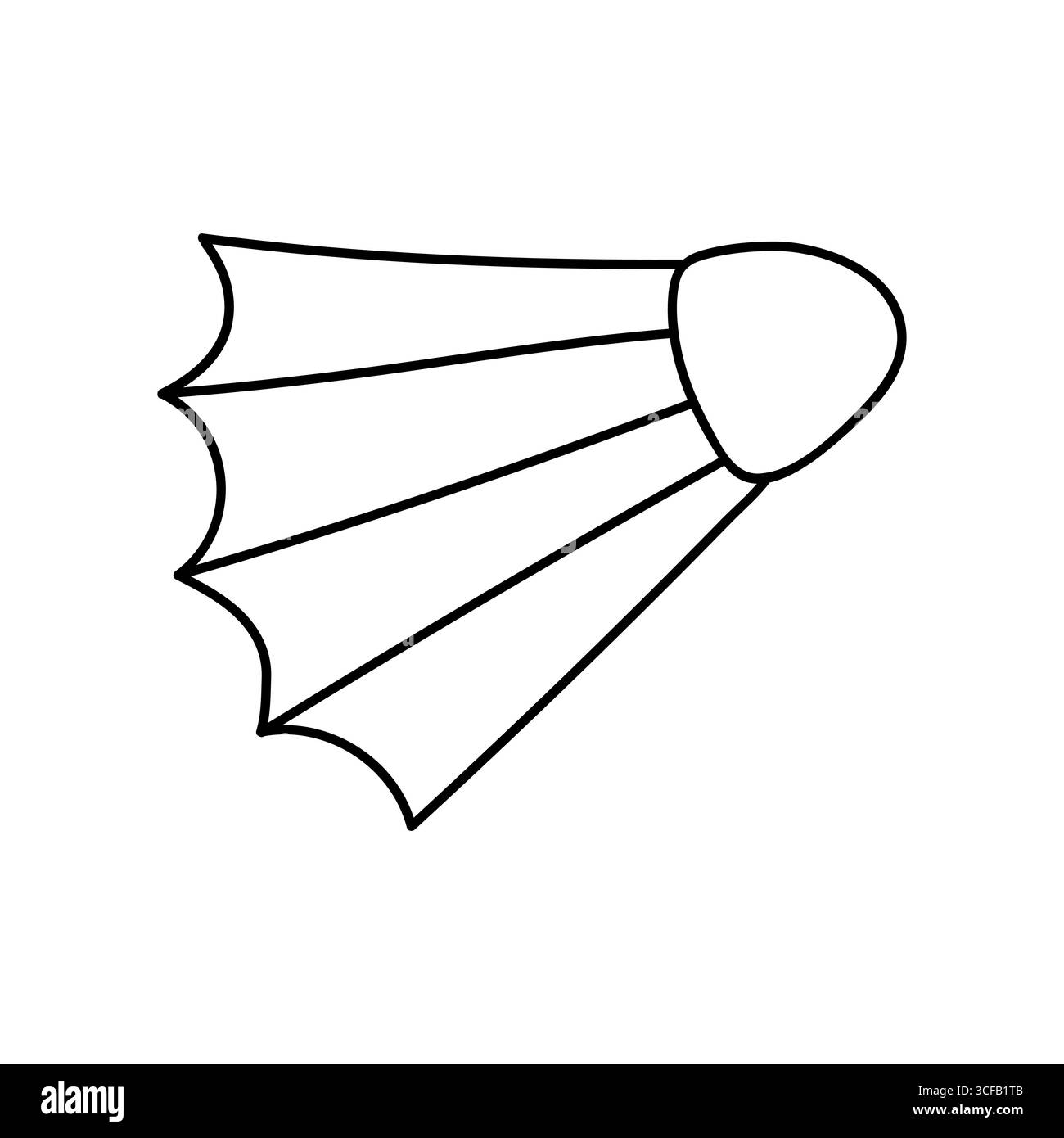 Colorato rubinetto a mezz'aria durante una partita di badminton in un pomeriggio di sole Illustrazione Vettoriale