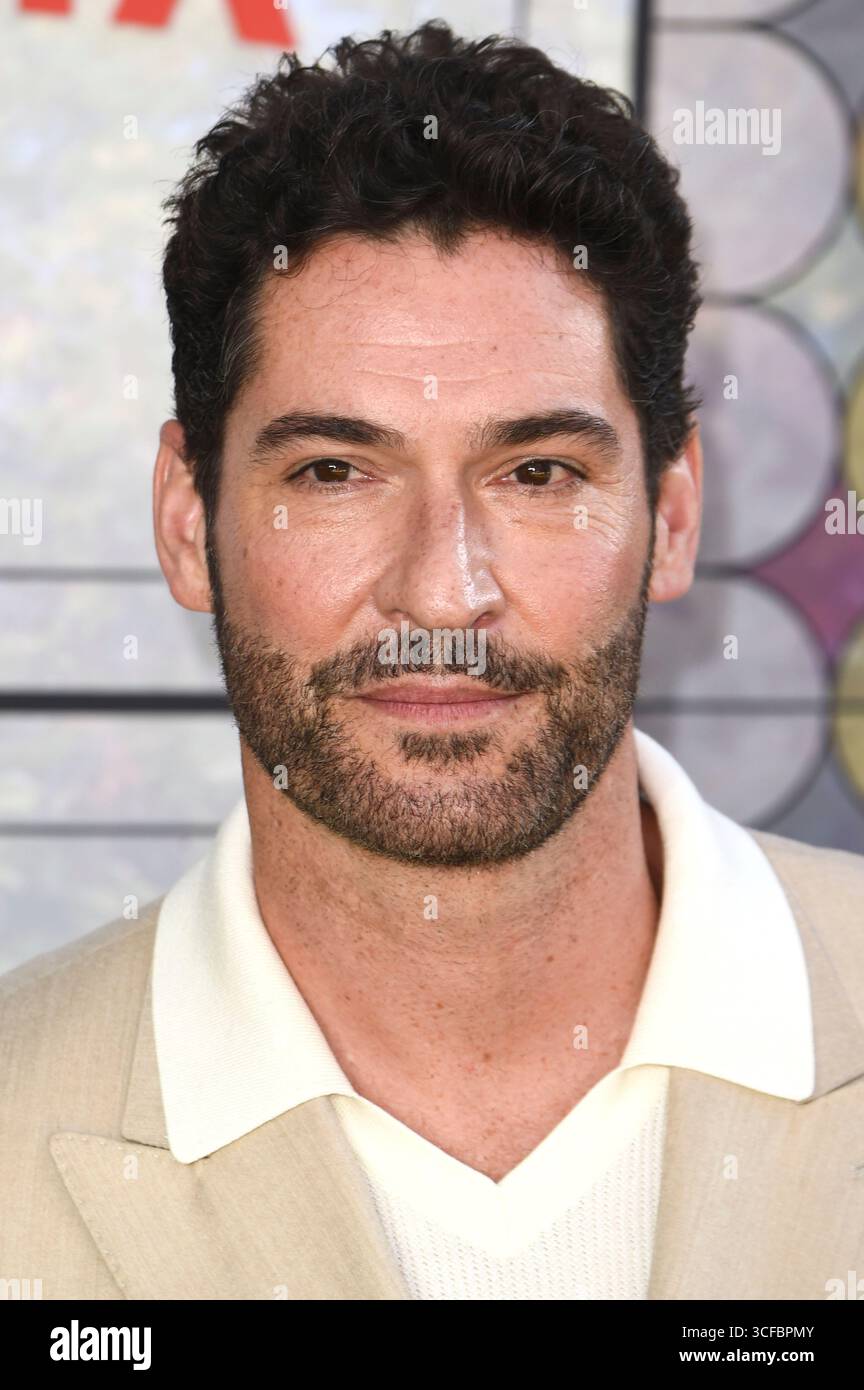Tom Ellis bei der Premiere des Netflix Films "The Thursday Murder Club" in Cineworld Leicester Square. Londra, 21.08.2025 Foto Stock