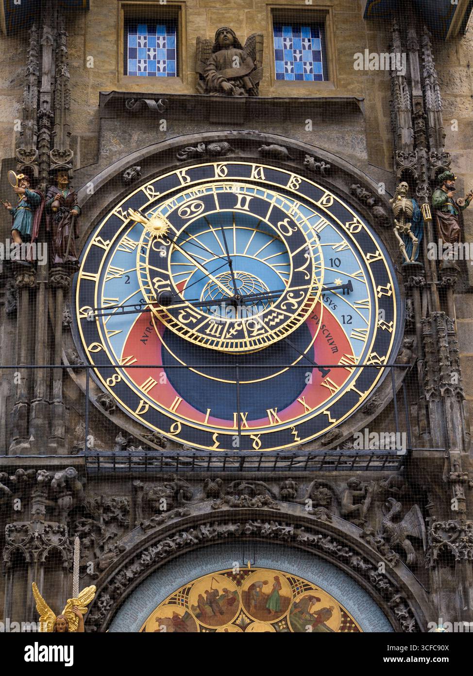 Orologio astronomico, Praga, Cechia, Europa. Foto Stock