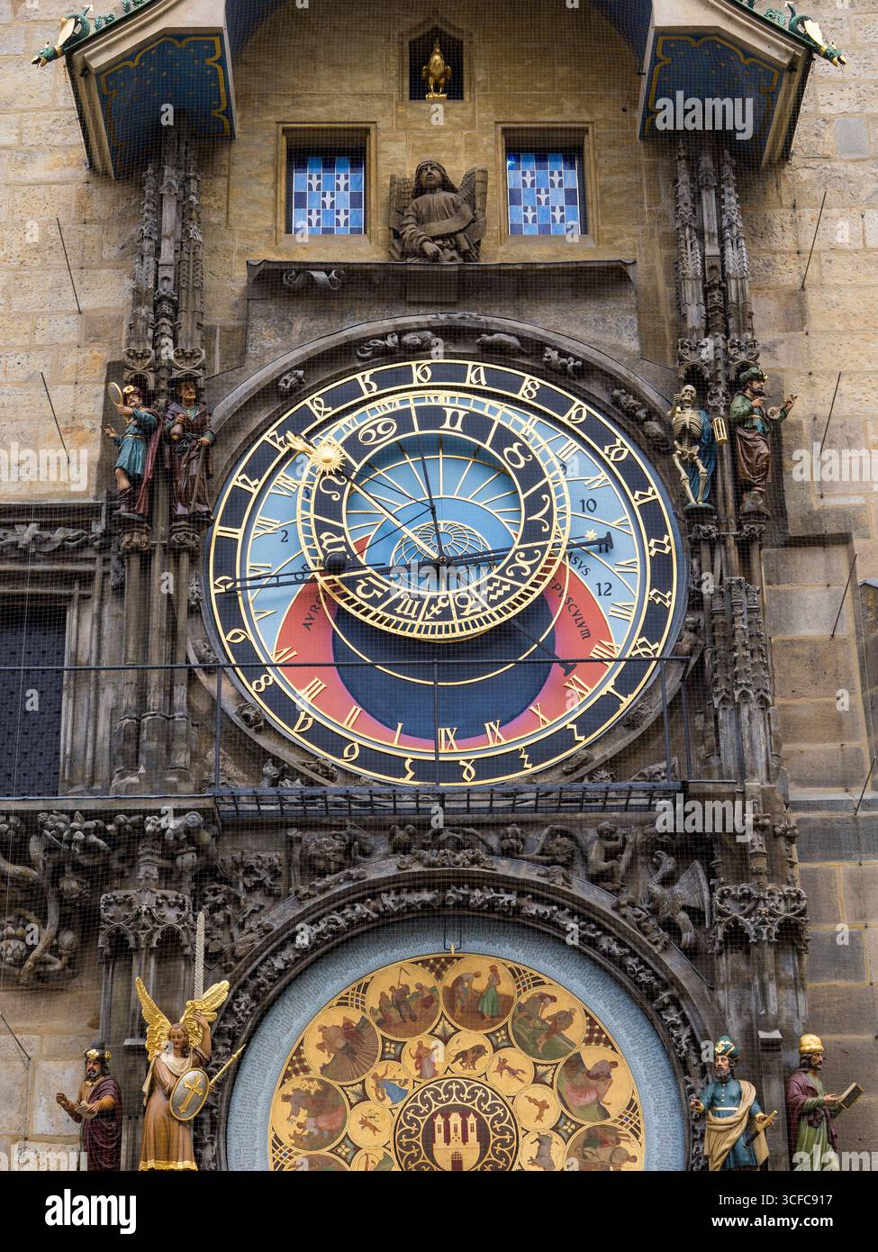 Orologio astronomico, Praga, Cechia, Europa. Foto Stock