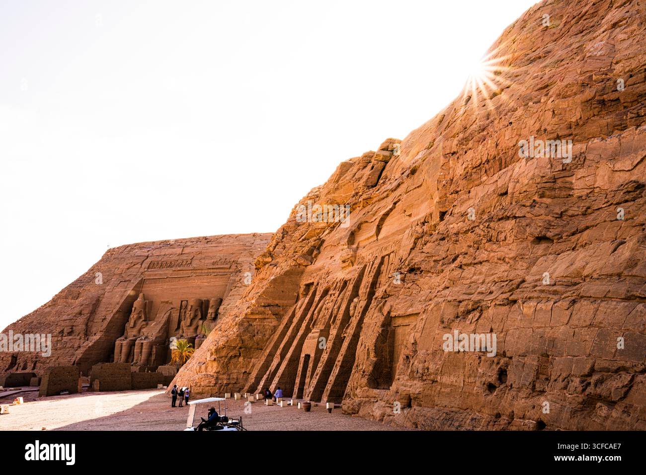 Templi di Nefertari e Ramses II, Abu Simbel Foto Stock