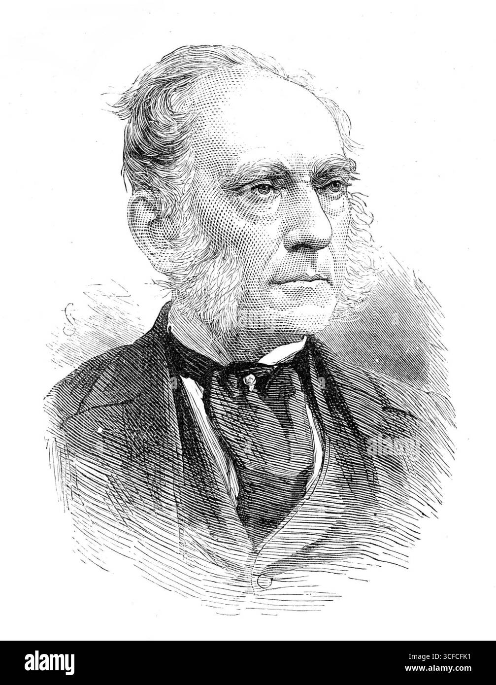 Sir James Risdon Bennett, M.D., presidente del Royal College of Physicians, 1881. Incisione da una fotografia di Fradelle, Regent-Street. La Regina ha conferito l'onore di Cavaliere al dottor James Risdon Bennett, F.R.S., presidente del Royal College of Physicians. È il figlio maggiore del compianto reverendo James Bennett, D.D., di Gibson-Square, Islington, dal suo matrimonio con Sarah, figlia del signor John Comley... ed è nato nell'anno 1809. Studiò all'Università di Edimburgo, dove conseguì la laurea in M.D. nel 1833 e LL.D. nel 1878. Divenne membro del Royal College of Foto Stock